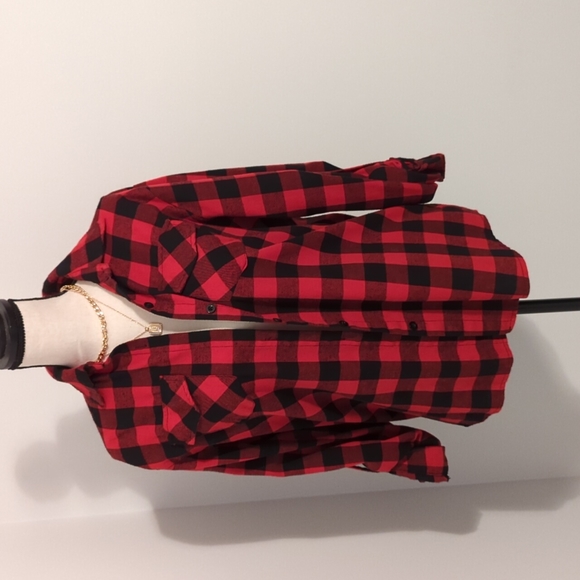 Red Plaid Flannel - Picture 3 of 7